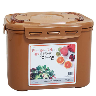 이젠 황토 진공항아리 누름독 김치통 매실통 17l