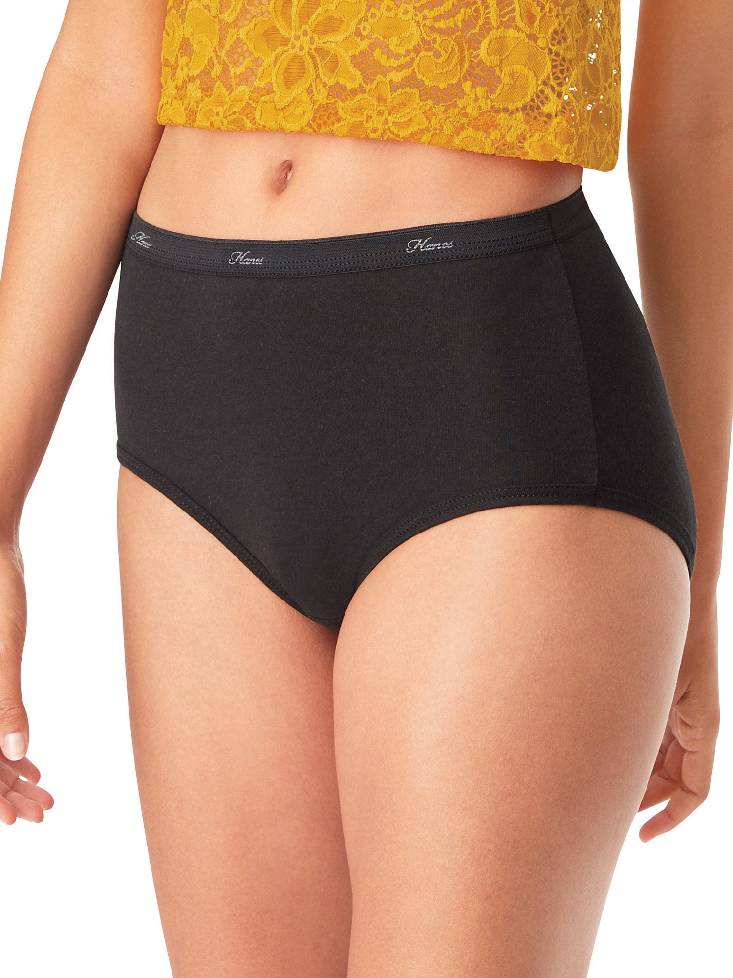 Hanes Women's Cotton Assorted Brief Underwear, 10-Pack