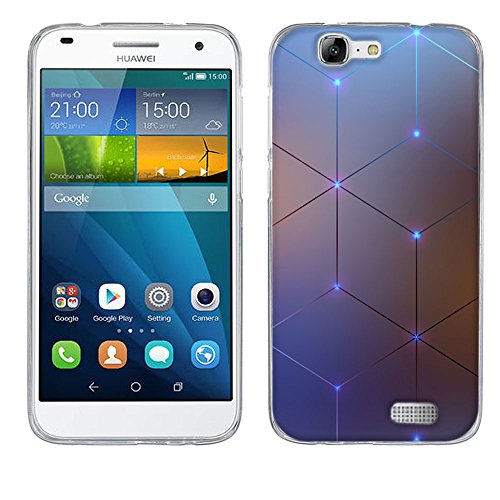 Huawei G7 Case, Huawei Ascend G7 Cases, FUBAODA [Drop Protection][Impact Resistant][Shockproof][Slim Thin] Light Soft TPU Printed Pattern Protective Back Case Cover Bumper for Huawei Ascend G7 C199