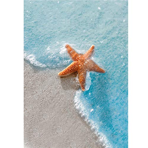 TWBB Diamond Painting for Adult 5D Diamond Painting Full Drill Paint with Diamonds fit DIY,Diamond Art Kits for Adults,Beach Oil Painting Style (Life at Beach) (Starfish)