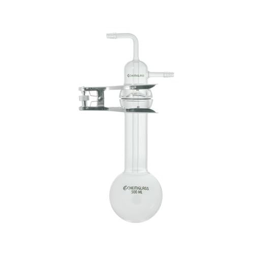 Chemglass CG-4531-01 Series CG-4531 Vacuum Trap Complete, 500 mL Capacity, Fits 1900 mL Dewar Flask, 360 mm Height, 130 mm Width