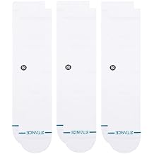 Stance Icon Classic Casual Crew Socks 3-Pack, Cotton Blend and Cushioning Arch Support