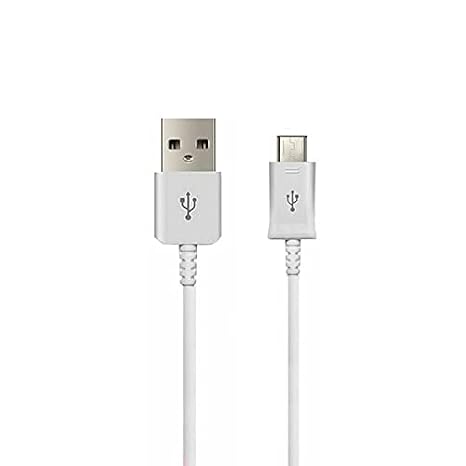 JCB PRO SMART TRADESMAN 2 TELEFON/Beyaz / (1 m / 3,3 ft) için USB Kablosu Şarj Kablosu/Şarj Cihazı Güç Kablosu