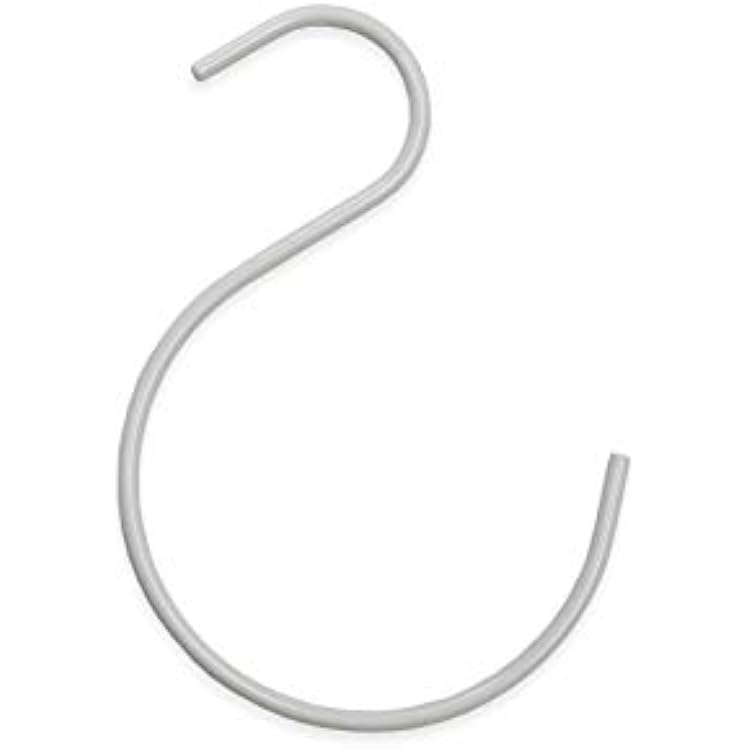 NAHANCO SHKLGW Heavy Duty Steel S Hook Hanger, White, 7 Pack of 12