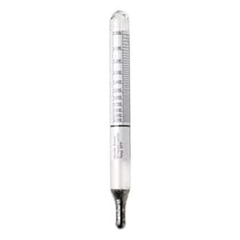 Cole-Parmer 1.000/2.000 Specific Gravity and 0/70 Degree Baume Dual Scale Hydrometer for Liquids Heavier Than Water