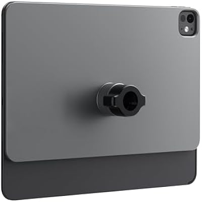 KU XIU Magnetic Mounting Panle for iPad Pro 11 M4M5 Only, Aluminum Alloy Panle for 17mm Ball Head, Wide Compatibility Various Tablet Stand [Arm Not Included]