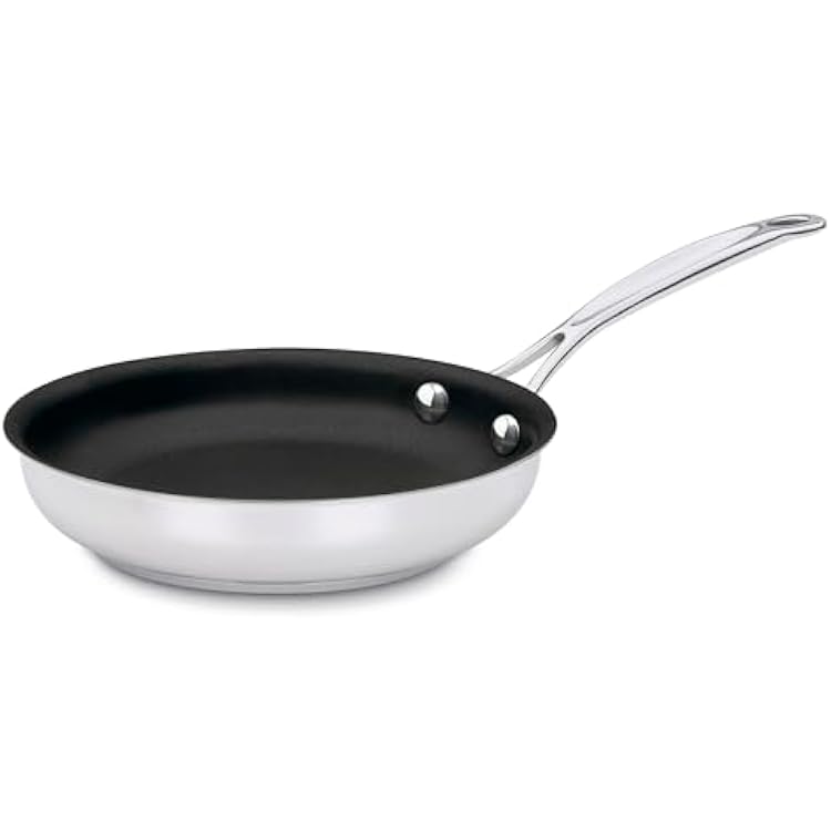 Cuisinart Chef's Classic 7" Stainless Steel Nonstick Skillet Engineered With PURELYCERAMICTM, 722C-18NS