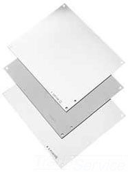 Hoffman A6P6G Panel, J-Box, Steel, Aluminum and Conductive Panels for JIC Enclosure, Fits 6" x 6", 4.88" x 4.88", Zinc