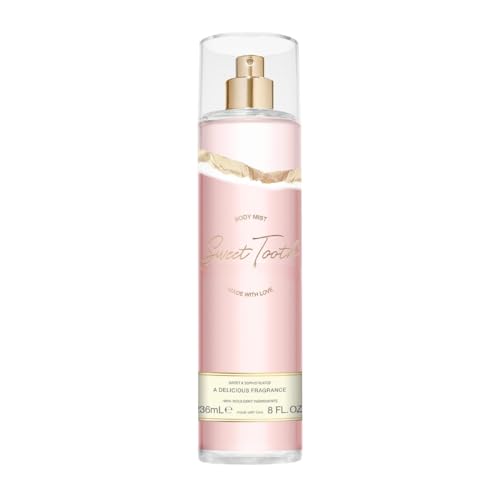 Sabrina ~Carpenter Body Spray for Women Sweet Tooth 8 Fl Oz Top: Sparkling Bergamot, Candied Ginger, Chocolate Marshmallow, Heart: Jasmine Petals, Coconut Milk, Madagascar Vanilla