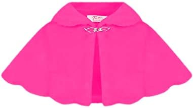 TIA LONDON . Girls Faux Fur Shoulder Cape Bridesmaid Tippet Bolero Wrap Shrug Colour: Ceris Cerise