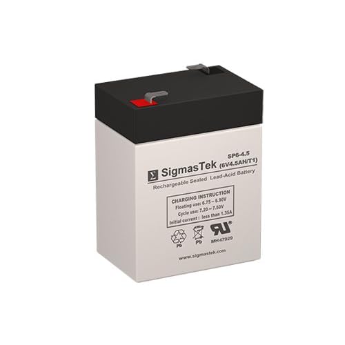 National Battery NB6-4.5 Replacement Battery - 6 Volt 4.5 AH F1 Terminal by SigmasTek