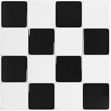 Peel and Stick Backsplash 10-Pack of 12 x 12" 3D Adhesive Peel and Stick Tile Stick on Kitchen Backsplash, Bathroom, Wall Tile
