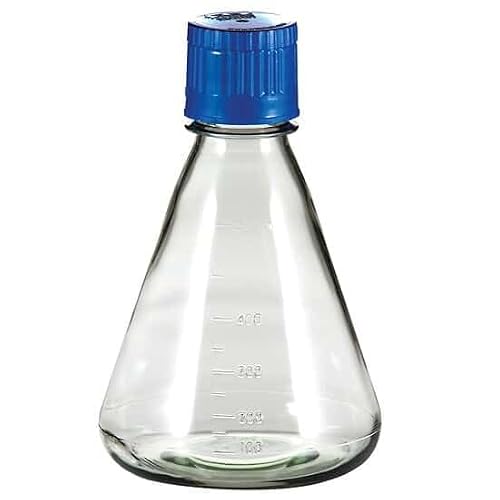Flat-Base Autoclave Erlenmeyer Shaker Flask, PC, 500 mL: 48CS