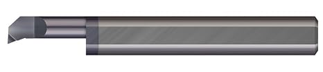 Micro 100 PBT-2301600X Boring Tool - Top Rake Chipbreaker, 1/4" Min Bore Dia, 1.600" Max Bore Depth, .040" Proj, .0738" Offset, .006" Corner Rad, .006" Radius, 5/16" Shank Dia, 3" OAL, AlTiN