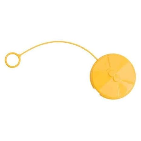 Haws Dust Cap, Plastic, Yellow, for Use with, Eyewash 9091-1 Each