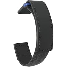 Bandini Hook and Loop Watch Band for Omega Speedmaster MoonSwatch & More, 2 Piece Waterproof Nylon Sports Watch Strap for men, Plastic Loop Clasp - Many Colors - 20mm