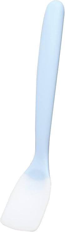 Marna K653B Residue-Free Yogurt Spoon Small / Dishwasher Safe / Blue Small Size with Silicone Tip Gentle on the Mouth and Easy to Scoop