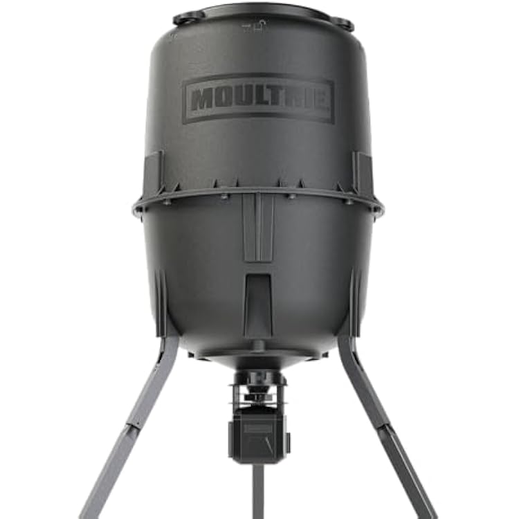 Moultrie 250 Lb Pro Hunter III Deer Feeder - Moultrie Connect Bluetooth, 10 Daily Feed Times, Pairs with Edge 3, MFG-15104