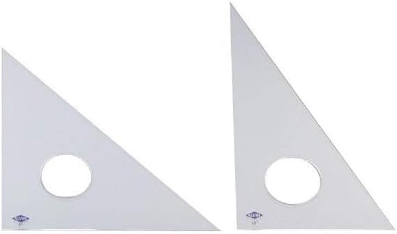 Alvin 130C-6 30-Degree/60-Degree 6" Clear Professional Acrylic Triangle