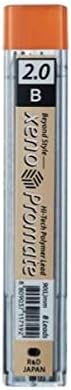 ZEESOON Xeno Promate Holder Pen Lead Refill HB, B (1.3mm, 2.0mm) (B, 2.0mm)