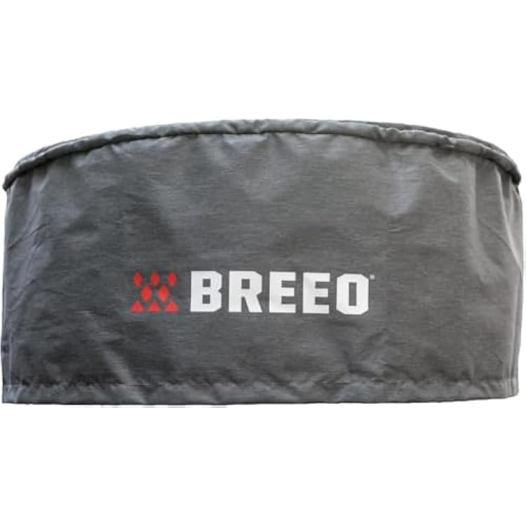 Breeo X Series Fire Pit Cover for 24 27.5 - Round Fire Pit Cover - Marine Grade Water-Resistant Cover w anti-sag support - Durable Fire Pit Shelter