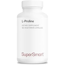 Supersmart - L-Proline Supplement 3000mg per Day (Amino Acid) - Normal Collagen Production - Skin, Hair, Nails & Joint Nutrition | Non-GMO & Gluten Free - 180 Vegetarian Capsules