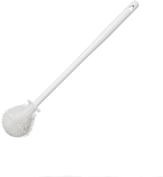 Bottle Brush Cleaner Set with Long Handle for Hydro Flasks, Sports Bottles, Narrow Neck Containers, White