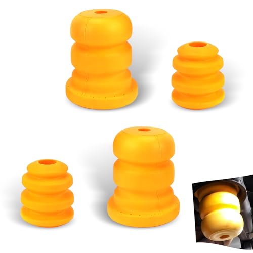 4 PCS Car Front Control Arm Bumper  Rear Control Shaft Bumper Suspension Buffer Pad, Replace OEM Number 15153958 15039397 Accessories, Compatible with Chevrolet Savana 1500 Truck Yellow