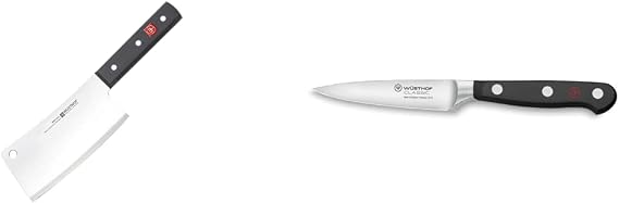 Wusthof Classic 6" Cleaver Knive Classic 3.5" Paring Knife