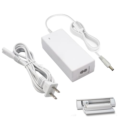 24V White Power Cord Compatible with Silhouette Cameo 5 4 3 2 1 SD Portrait Studio Electronic Cutting Tool Print Power Supply 24V AC Adapter Replacement for Silhouette Cameo 4 Charger