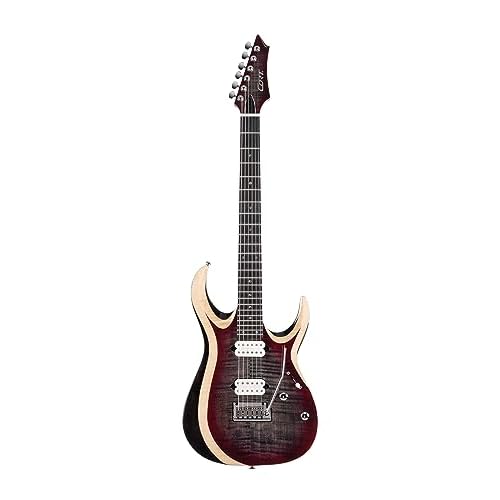 Cort X Series 700 Duality II Electric Guitar, Lava Burst