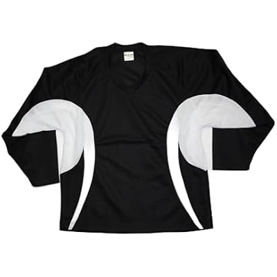 Generic Mens Hockey Practice Jersey-Solid and Mixed Colors BlackWhite, XX-Large