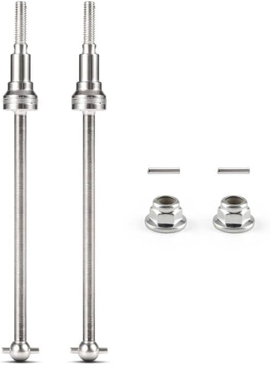 HAIBOXING 1/12TH Scale RC Car Spare Parts, Desert Truck Metal Front Drive Shafts 2pcs Apply to 2995 & 2997A (T2111)