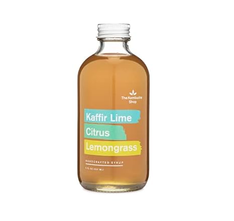 Lemongrass Syrup with Kaffir Lime and Citrus - Kombucha Flavoring for 2nd Fermentation - The Kombucha Shop