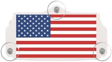 EZ Pass and I Pass Holder for New Toll Transponders - American Flag - 3 Point Mount (1 Pack) - Made in USA