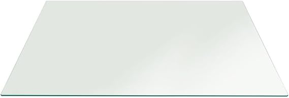 Fab Glass and Mirror Rectangle Glass Table Top 36 x 48 inch - Tempered Glass Table Tops 3/16"" Thick with Flat Edge - Replacement Glass for Dining Table, Coffee Table, Office Table, Side Table, Clear