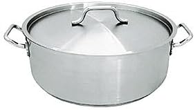 20 QT STAINLESS STEEL COMMERCIAL BRAZIER POT W/ LID - NSF by overstockedkitchen