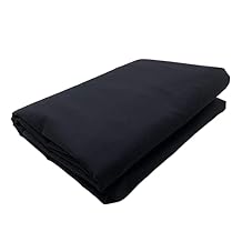 AK TRADING CO. Muslin Fabric/Textile - Draping Fabric - Black 1 Yard Medium Weight - 100% Cotton (60in. Wide)