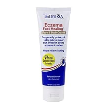 TriDerma Fast Healing Eczema Cream for Adults, FSA Eligible, Colloidal Oats, AP4 Aloe Vera Gel, Vitamins, Eczema Relief Cream for Face & Body Itchy Skin & Rashes, No Cortisone or Fragrance - 4.2oz