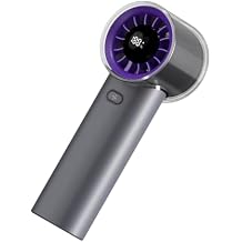Poyiccot Portable Handheld Mini Fan, Speed (1-100 Gear) Cooling Wind Hand Fans, 3000mAh USB Rechargeable, LED Display, Personal Small Portable Fans for Travel/Outdoor/Home/Office, Purple