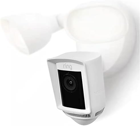 Silicone Skin Case Compatible with Ring Floodlight Cam Wired Pro - Sun Glare, UV & Weather Protection Skins Cover White, 1 Pack