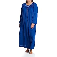 Shadowline Women's Petals 53 Inch Long Sleeve Long Gown