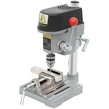 Mini Benchtop Drill Press 110V, 340W Portable 3-Speed Bench Drill Press, Tabletop High Precision Drilling Machine for Wood Metal Jewelry DIY Crafts