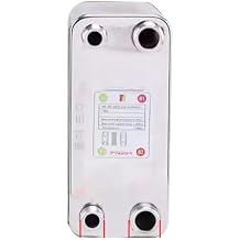 Heat Exchanger, 120 Plates Stainless Steel Heat Exchanger Brazed Plate Type Water Heater SUS304(Same Side 32mm)