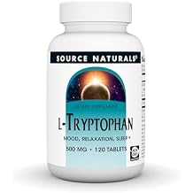 Source Naturals L-Tryptophan, for Mood, Relaxation, and Sleep*, 500mg - 120 Tablets