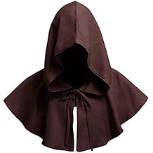 HAXICO Halloween Grim Cowl Cloak Medieval Wicca Pagan Hood Hat Cosplay Costumes Hooded Poncho for Men Women