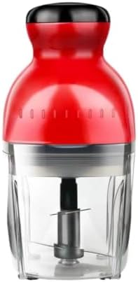 Food Processor, Meat Blender, Multifunctional Juicer, Mini Food Processor, Portable Stainless Steel Meat Grinder, Overheating Protection Project, Compact Blender, Mixer, Radish Grater, Egg Beater, Merenge, Ice Shaver, Electric Food Processor Red