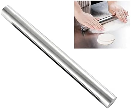 90cm Stainless Aluminum Rolling Pin Practical Dough Fluffing Plain 90cm
