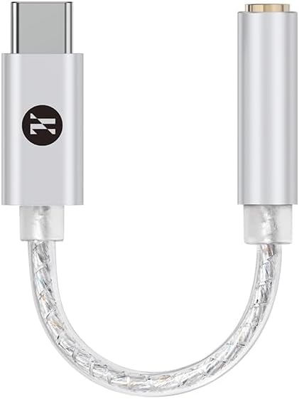 JCALLY JM12 Type C USB C to 3.5mm DAC Chip KT02H20 Dongle DSD128 Silver Plated Conductor Digital Audio Adapter