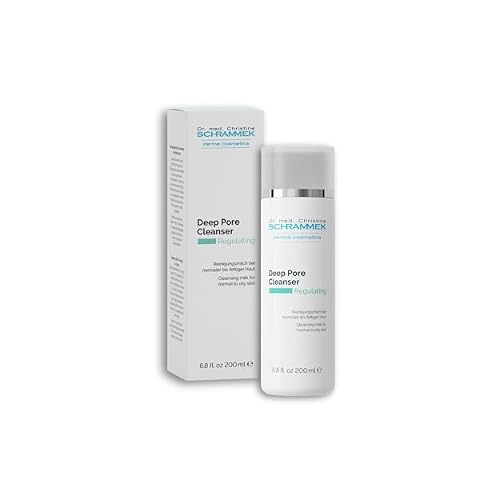 Deep Pore Cleanser 6.8 fl oz - Cleansing Milk for Normal Skin - Makeup Removal - Face Wash & Cleanser No Parabens - Skin Care - Dr Schrammek